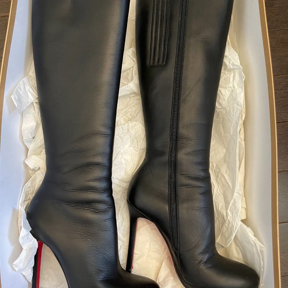 Authentic Christian Louboutin Tall Black Boots 36 - Picture 4 of 9
